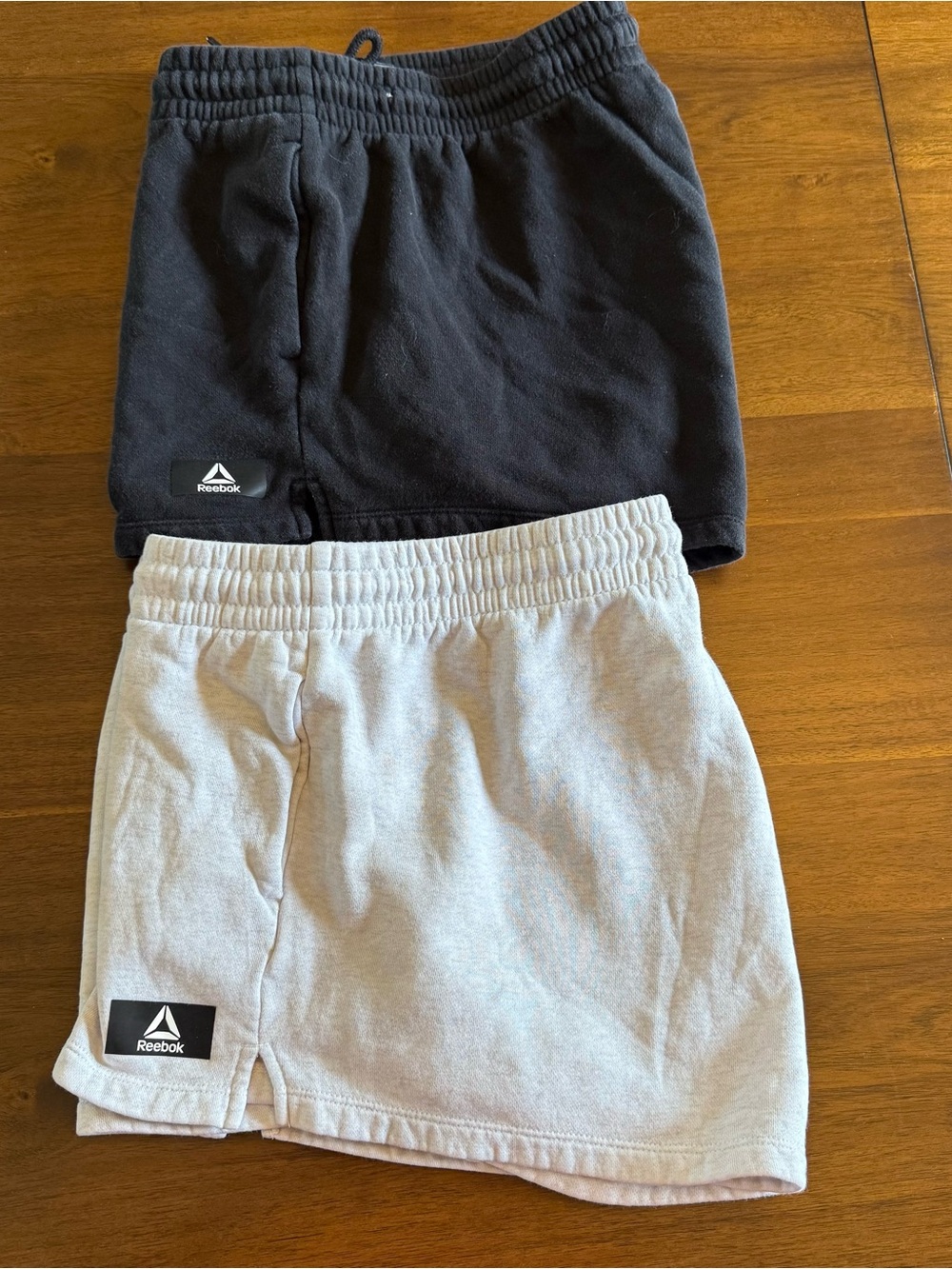 Reebok Women's Black and Light Gray Casual Athletic Shorts Pair - Picture 12 of 12